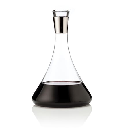 Viski Raye Chrome Decanter, Clear 3775